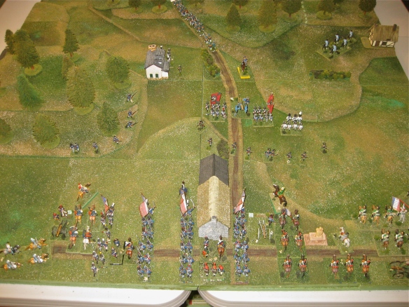 Opening deployments and situation facing the Prussian 2nd Brigade as the French under Napoleon have arrived.