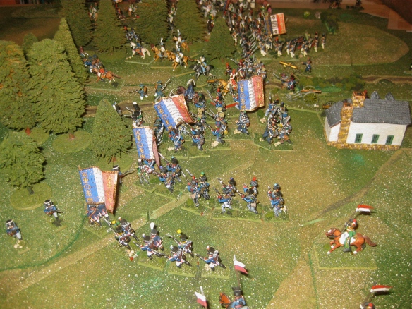1940 hours has the French infantry advancing to the attack in the center.